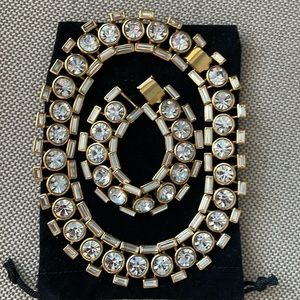 NAPIER Runway Necklace & matching bracelet goldplated Hollywood Collection rare